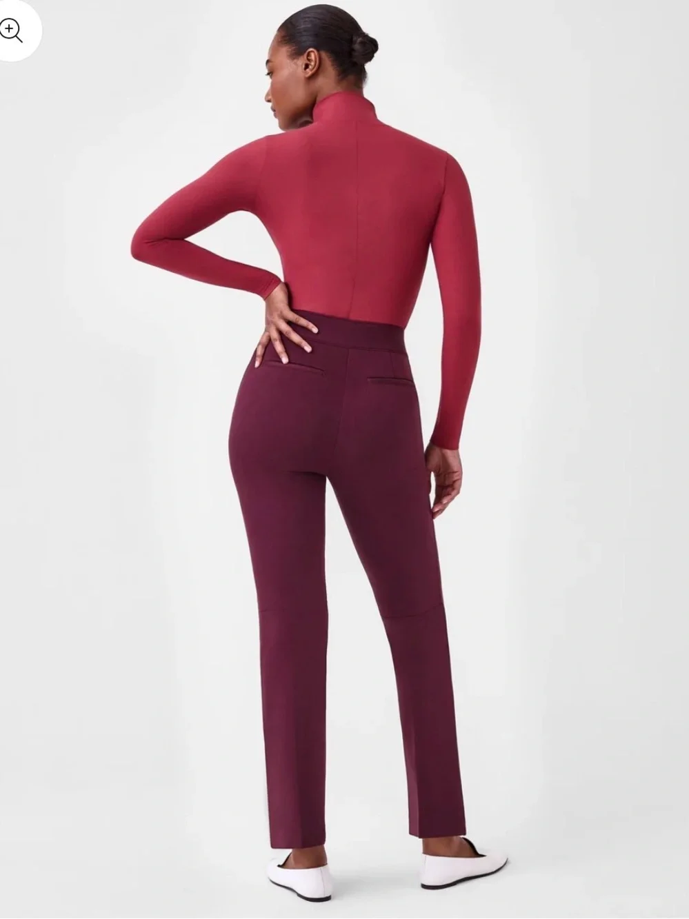 SPANX perfect pant Ponte Bootcut Pants in Deep Burgundy